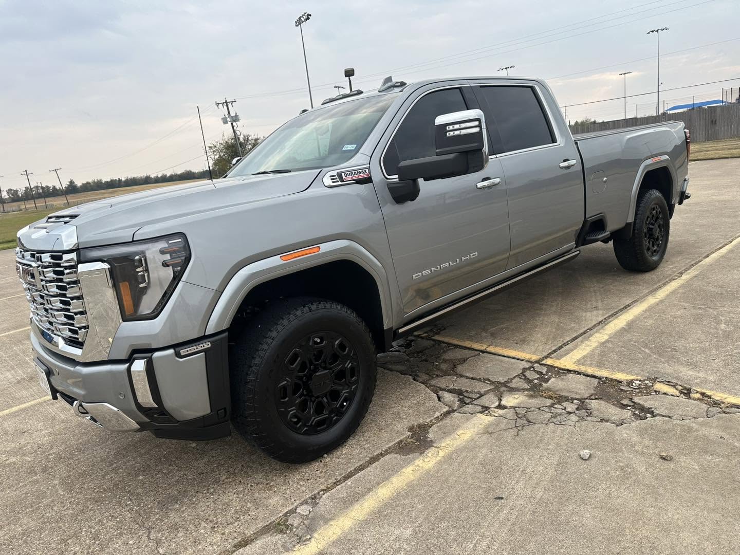 Silver GMC Sierra Denali HD pickup after detailing
